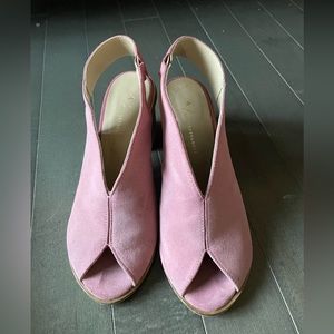 Pink Anthropologie heels